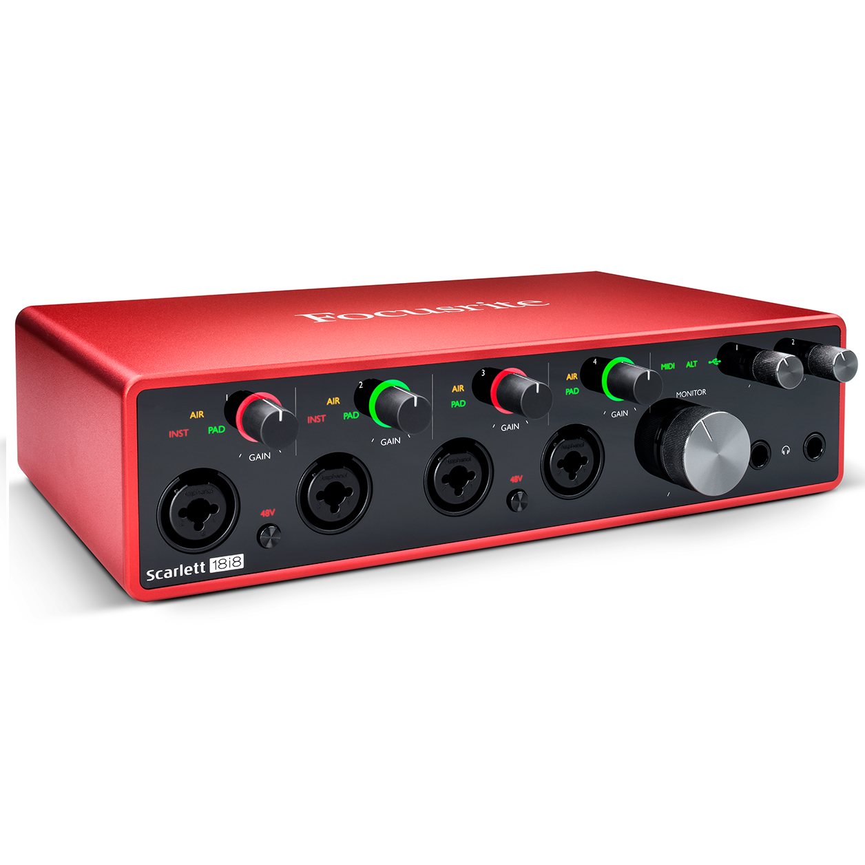 AUDIOIBIZA TARJETA SONIDO USB FOCUSRITE SCARLETT 18I8 4